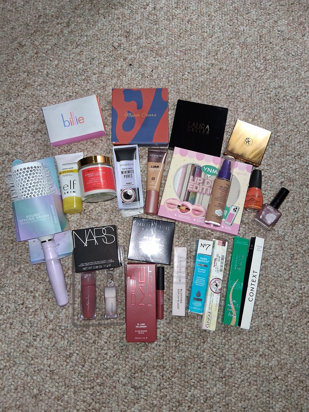 25 Piece Make-up Bundle Assortment - Anastasia, Clinique, L'Oreal, Elf & More!